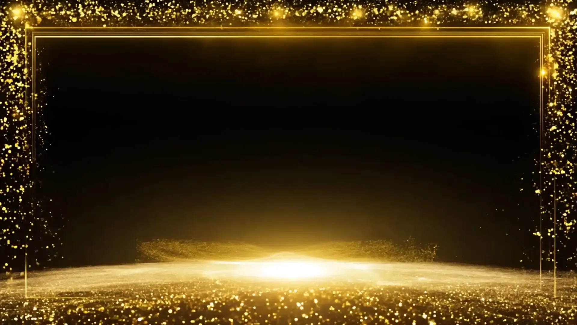 Sparkling Gold Particles Overlay for Award Ceremony Videos